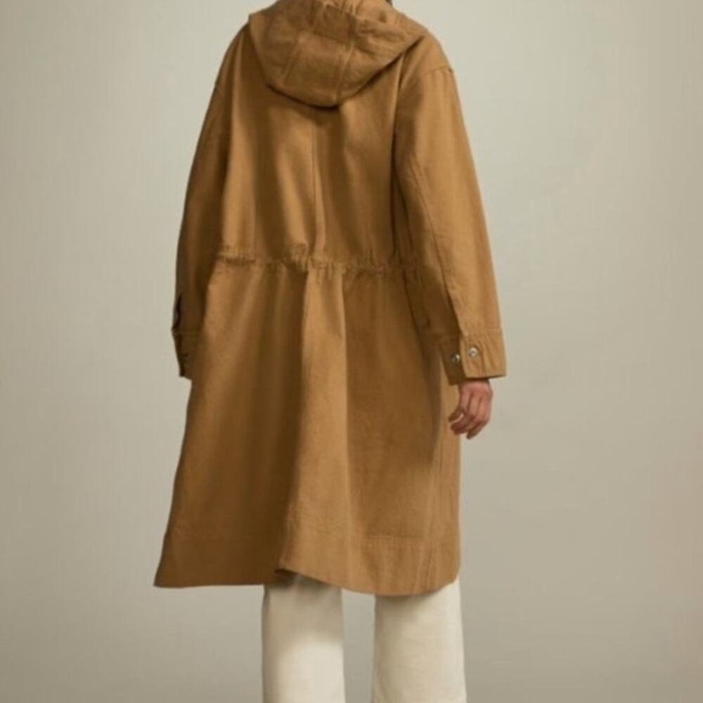 Everlane Canvas Organic Cotton Parka Brown XS Barn Jacket Anorak - Picture 3 of 10